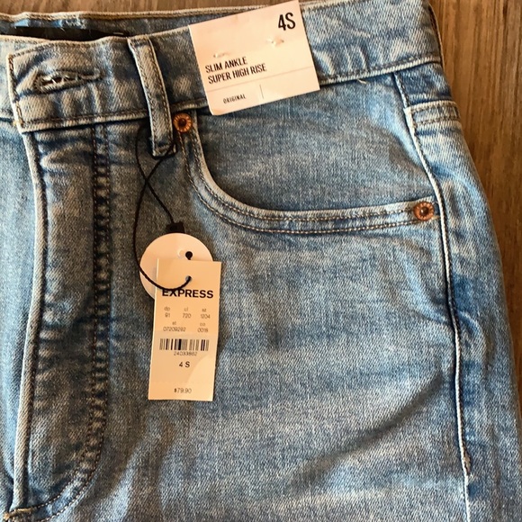 Express slim ankle super high rise jeans - Picture 2 of 4